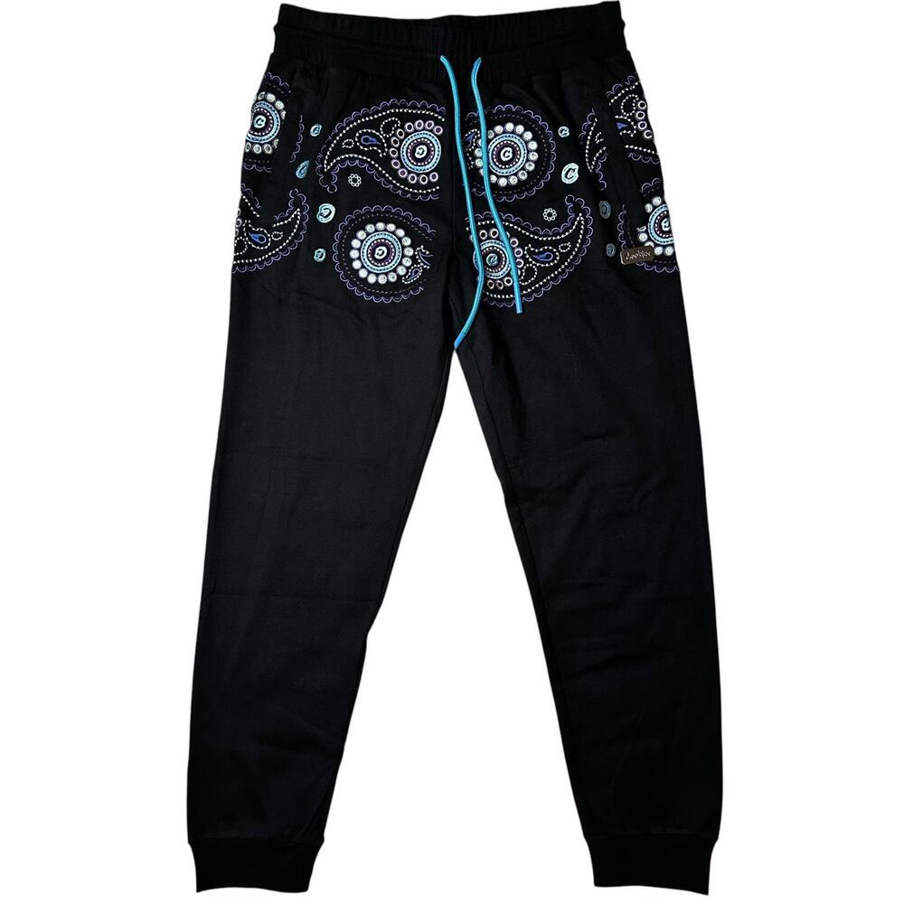 NWT Cookies Worldwide Paisley Jogger Sweatpants Mens XL